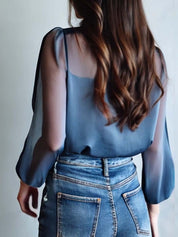 Boho Chic Bluse mit Blumenmuster 2