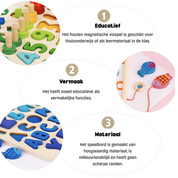 Buchenholzwunder | Montessori-Lernspielzeug für interaktives Lernen 6