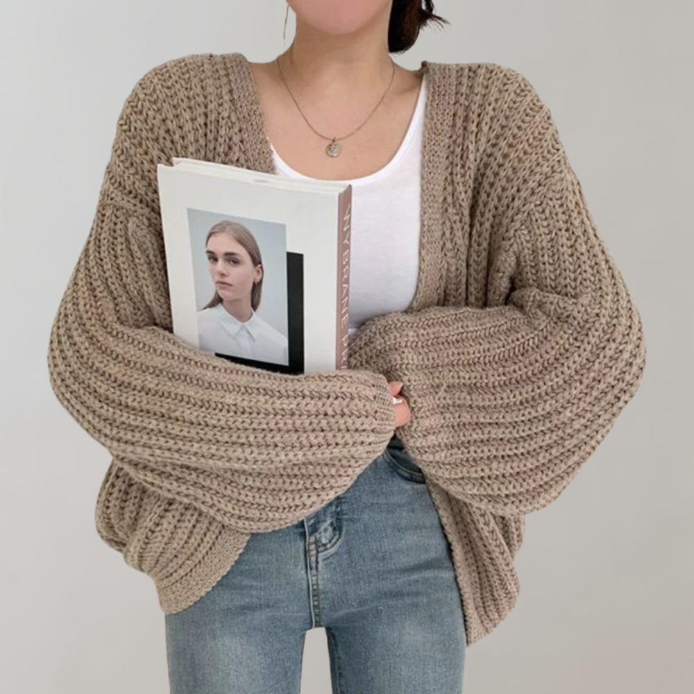DONNA | Trendig stickad vintercardigan för damer