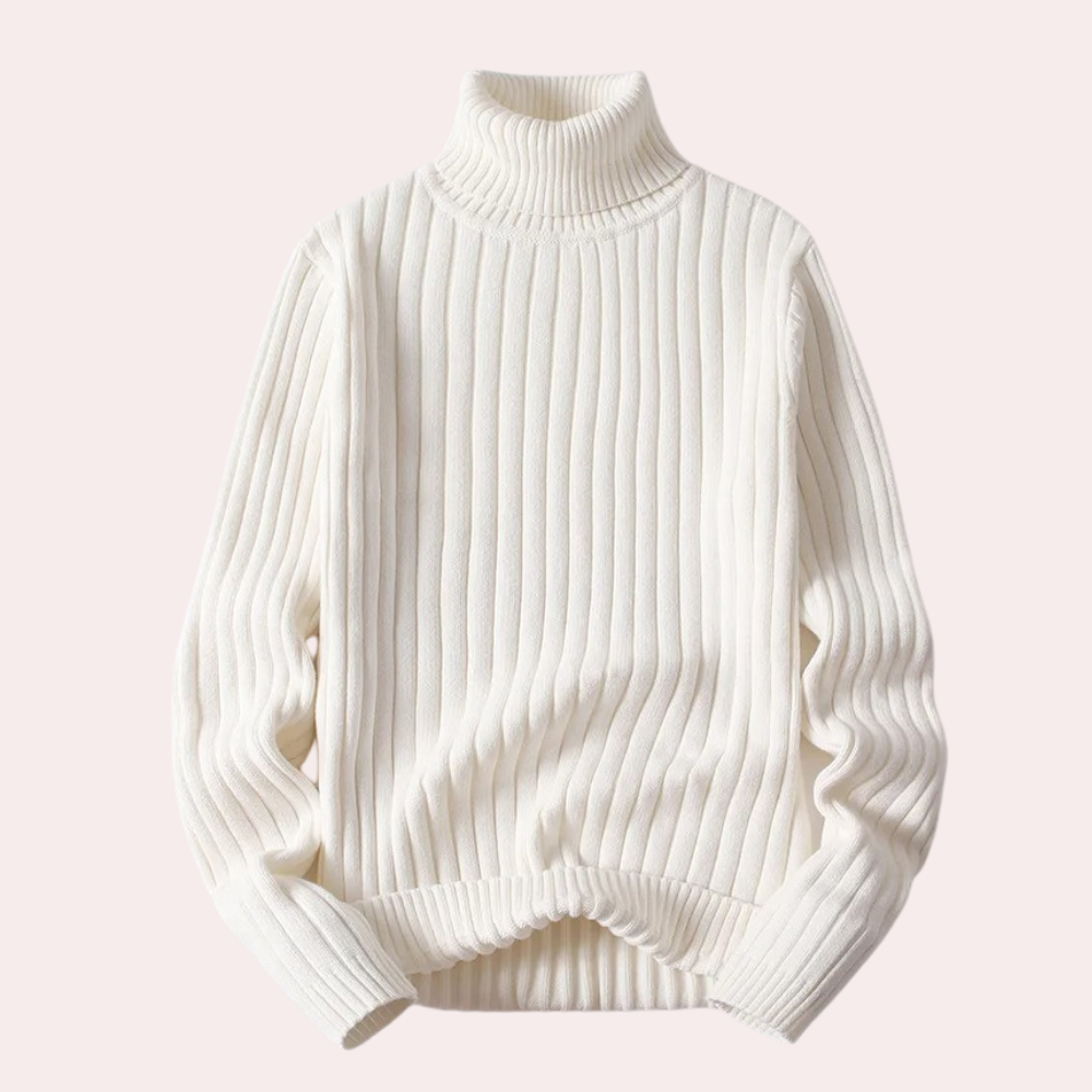 Agnes | Elegant och bekväm damtröja med polokrage för vintern