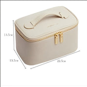Dalia | Damen Deluxe Leder Reise Kosmetiktasche