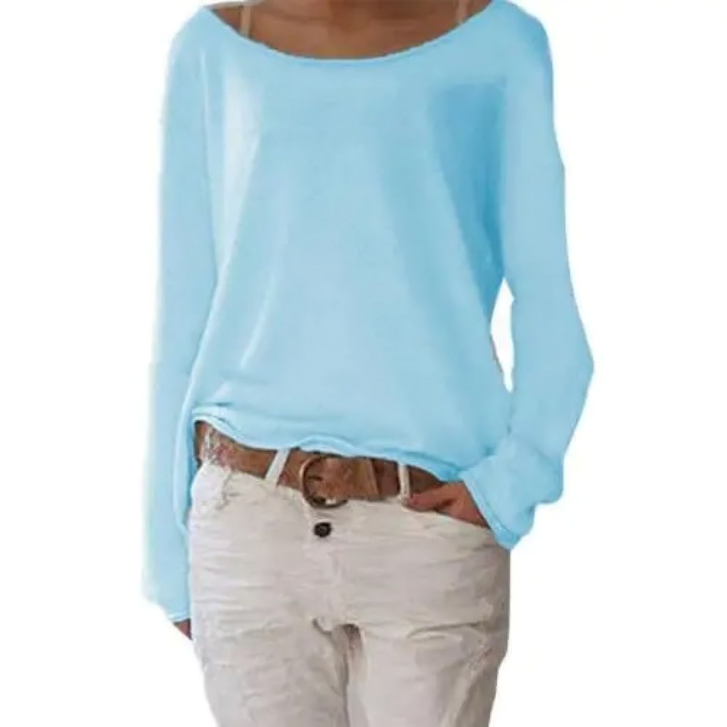 Cassey | Schlichtes langärmliges T-Shirt 5