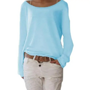 Cassey | Schlichtes langärmliges T-Shirt 5