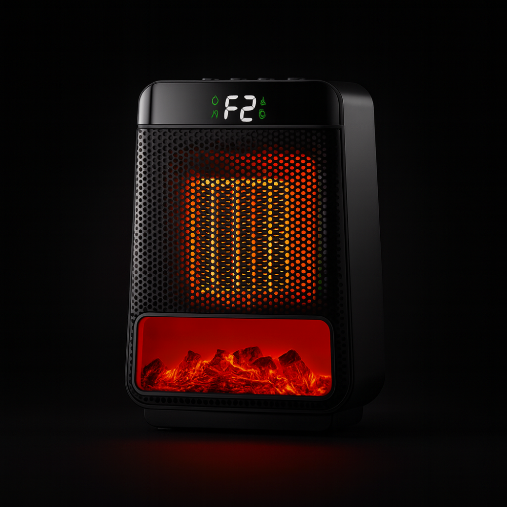 Ceramica | Verstellbare, tragbare elektrische Heizung mit Thermostatsteuerung 2