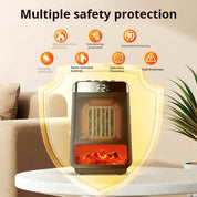 Ceramica | Verstellbare, tragbare elektrische Heizung mit Thermostatsteuerung 5