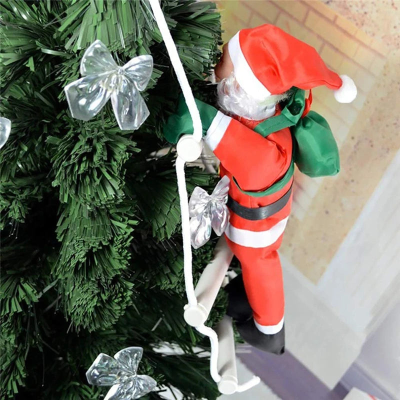 ClimbingChristmas | Anhänger-Weihnachtsmann-Ornament für den Weihnachtsbaum 4
