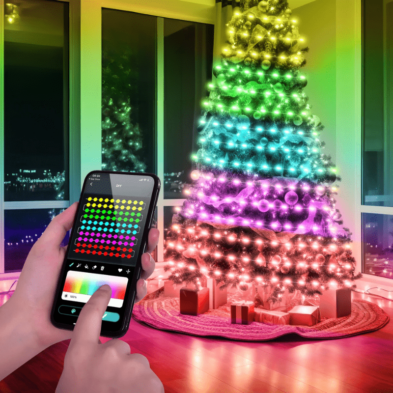 ColorShine – RGBIC-LED-Streifenbeleuchtung für Weihnachtsfeiern und Räume 0
