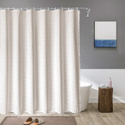 Boho bondgård duschdraperi