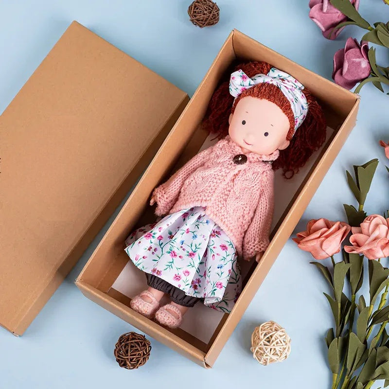 CuddlyCharm | Plüsch-Anziehpuppe mit Accessoires Geschenkset 10