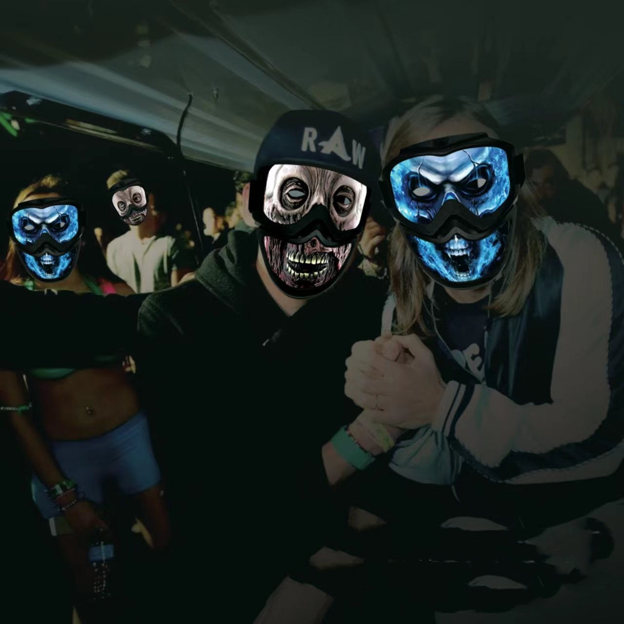 DSM Coole Oster-LED-Bar, kreative Atmosphäre, Jubel-Leuchtmaske 1