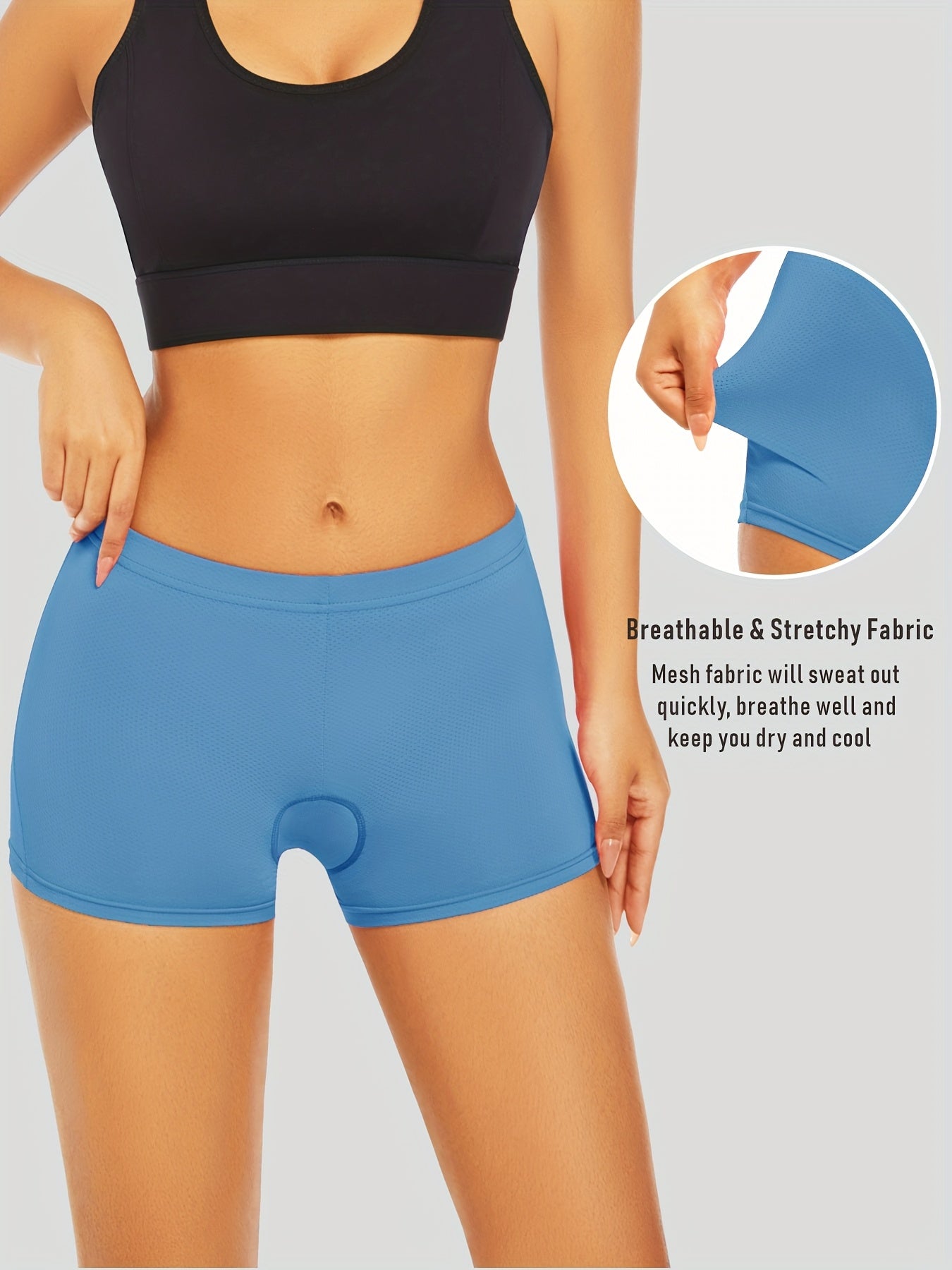 Damen-Radunterwäsche mit 4D-Polsterung – leicht und atmungsaktiv für Radfahren und Outdoor-Aktivitäten 7