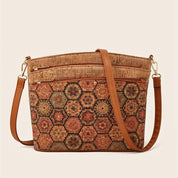 Damen-Schultertasche im Ethno-Stil aus PU-Leder 9