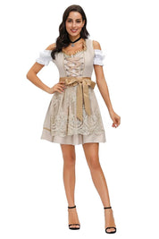 Damen Bayerisches Oktoberfest Dirndl Kleid 3