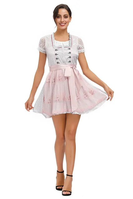 Damen Bayerisches Oktoberfest Dirndl Kleid 4