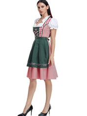 Damen Bayerisches Olivgrün Oktoberfest Dirndl Kleid 4