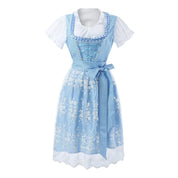 Damen Blau Oktoberfest Dirndl Kleid 1