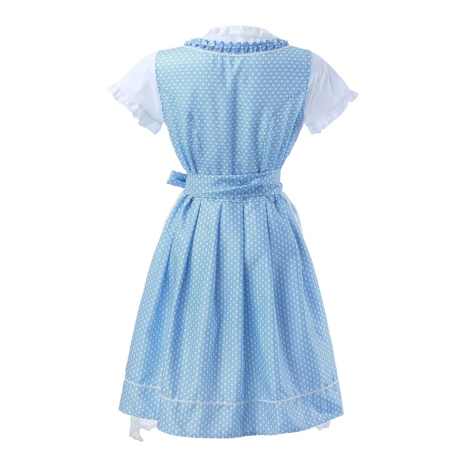 Damen Blau Oktoberfest Dirndl Kleid 2