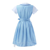 Damen Blau Oktoberfest Dirndl Kleid 2