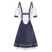 Damen Dunkelblau Mini Oktoberfest Dirndl Kleid 2