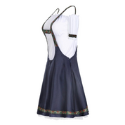 Damen Dunkelblau Mini Oktoberfest Dirndl Kleid 3