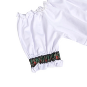 Damen Dunkelblau Mini Oktoberfest Dirndl Kleid 4