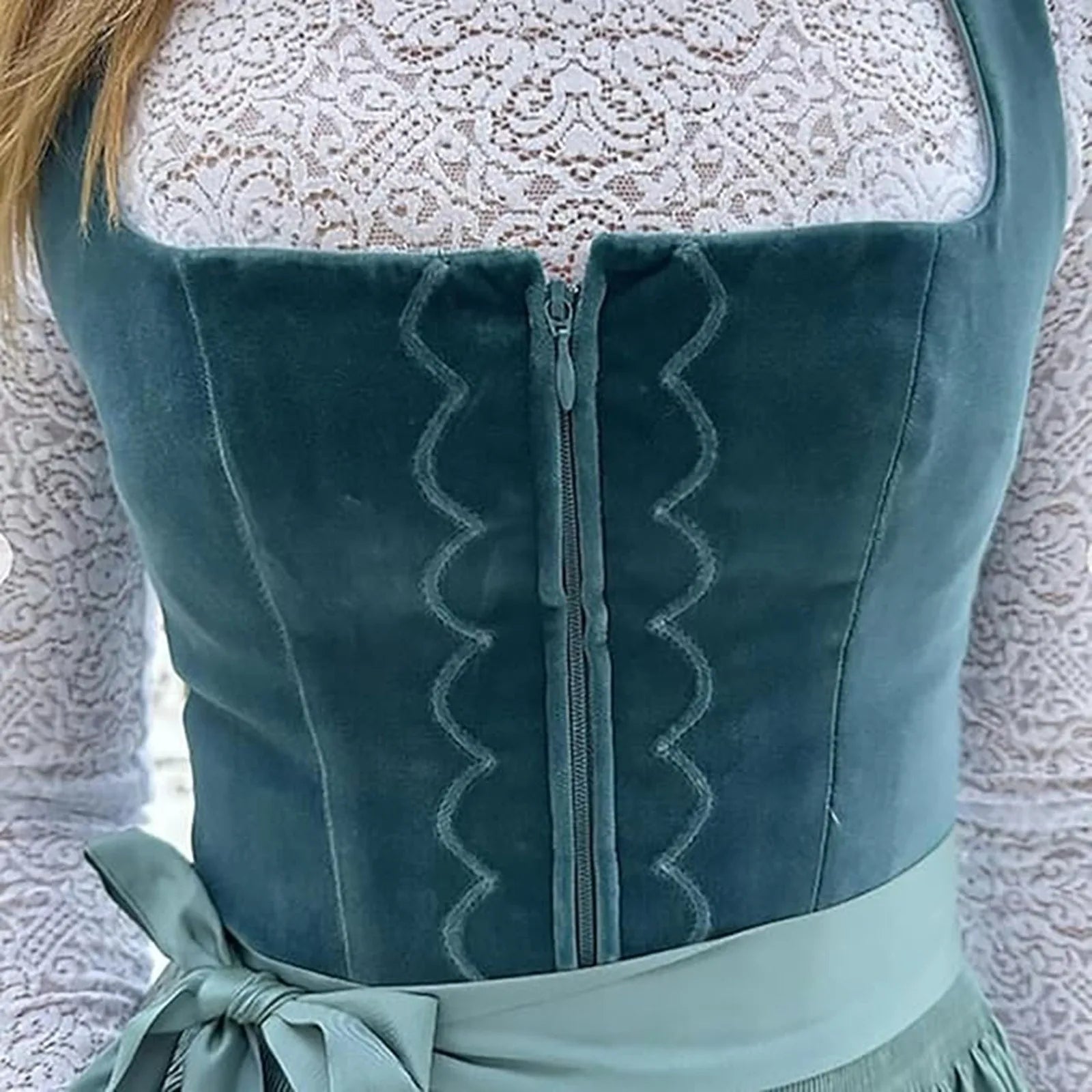 Damen Elegante Jahrgang Oktoberfest Dirndl Kleid 1