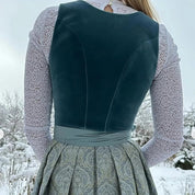 Damen Elegante Jahrgang Oktoberfest Dirndl Kleid 2
