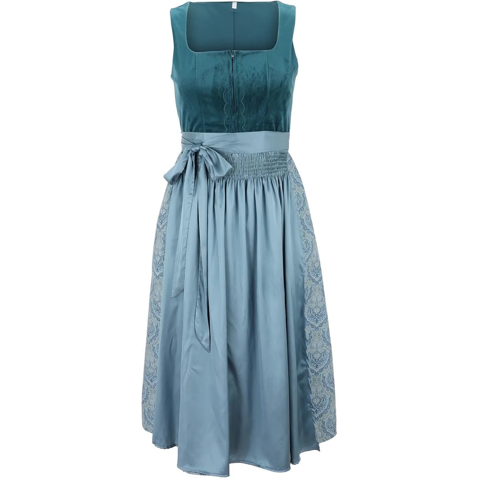 Damen Elegante Jahrgang Oktoberfest Dirndl Kleid 3