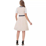 Damen Elegante Midi Oktoberfest Dirndl Kleid 2