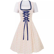 Damen Elegante Midi Oktoberfest Dirndl Kleid 3