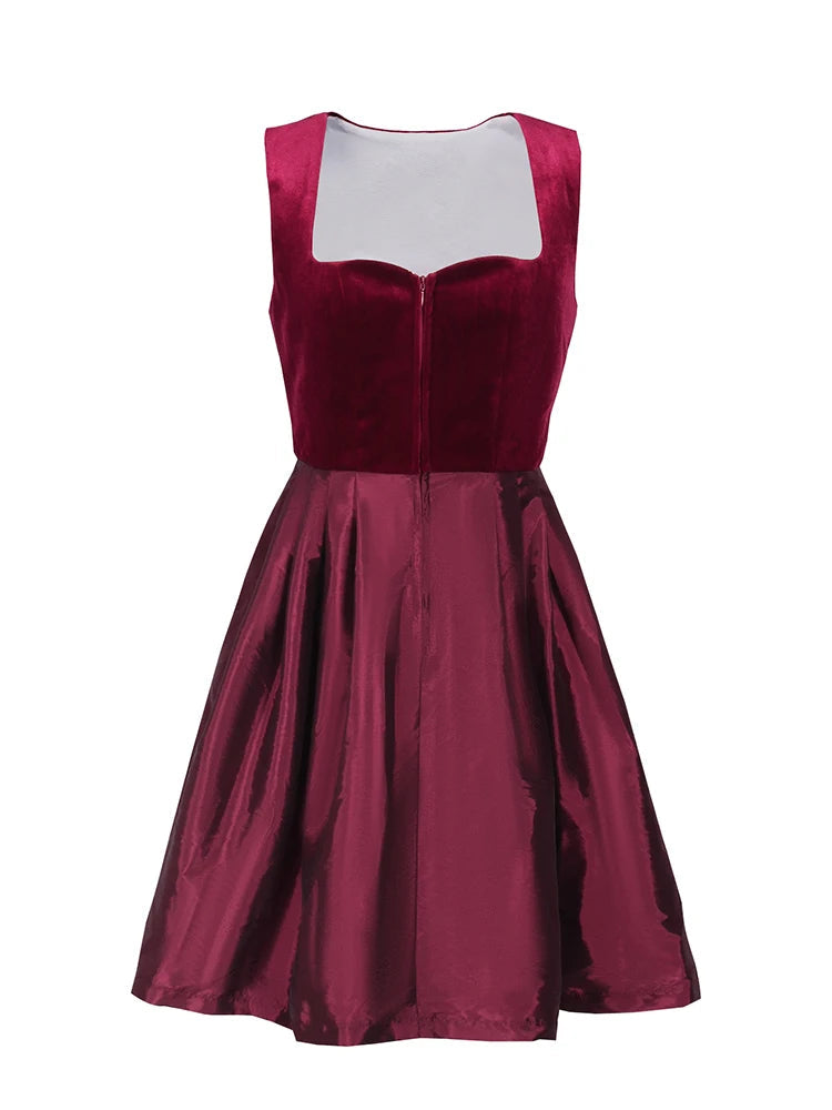 Damen Elegante Rot Oktoberfest Dirndl Kleid 1
