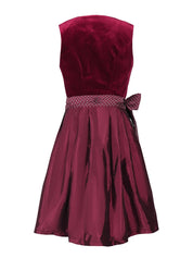 Damen Elegante Rot Oktoberfest Dirndl Kleid 2