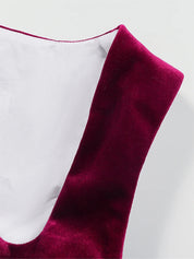 Damen Elegante Rot Oktoberfest Dirndl Kleid 3