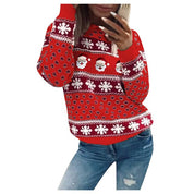Damen Festlicher Weihnachtspullover Warm Hochwertiges Material 3