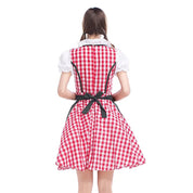 Damen Klassisch Oktoberfest Dirndl Kleid 2