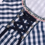 Damen Klassisches Blau Oktoberfest Dirndl Kleid 3