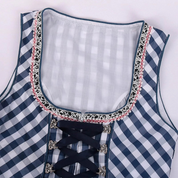Damen Klassisches Blau Oktoberfest Dirndl Kleid 4