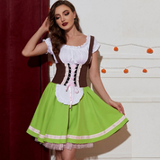 Damen Klassisches Deutsches Oktoberfest Dirndl Kleid 0