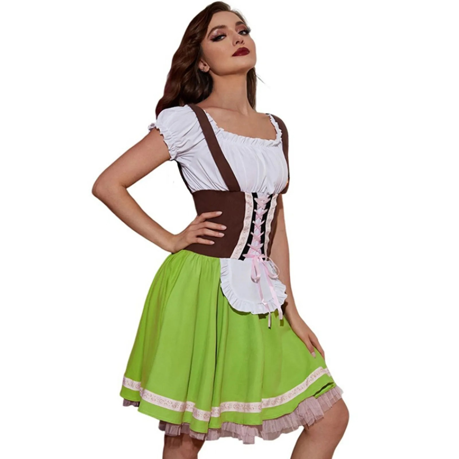 Damen Klassisches Deutsches Oktoberfest Dirndl Kleid 1