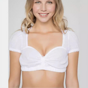 Damen Kurze Ärmel Oktoberfest Dirndl Bluse 3