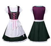 Damen Lila Oktoberfest Dirndl Kleid 1