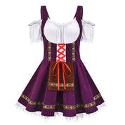 Damen Mini Elegante Oktoberfest Dirndl Kleid 0