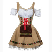 Damen Mini Elegante Oktoberfest Dirndl Kleid 3
