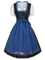 Damen Mini Oktoberfest Dirndlkleid 0