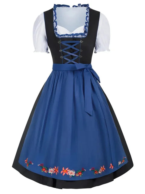 Damen Mini Oktoberfest Dirndlkleid 0