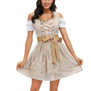 Damen Mini Oktoberfest Dirndlkleid 3