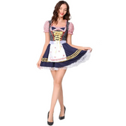 Damen Modisch Mini Oktoberfest Dirndl Kleid 3