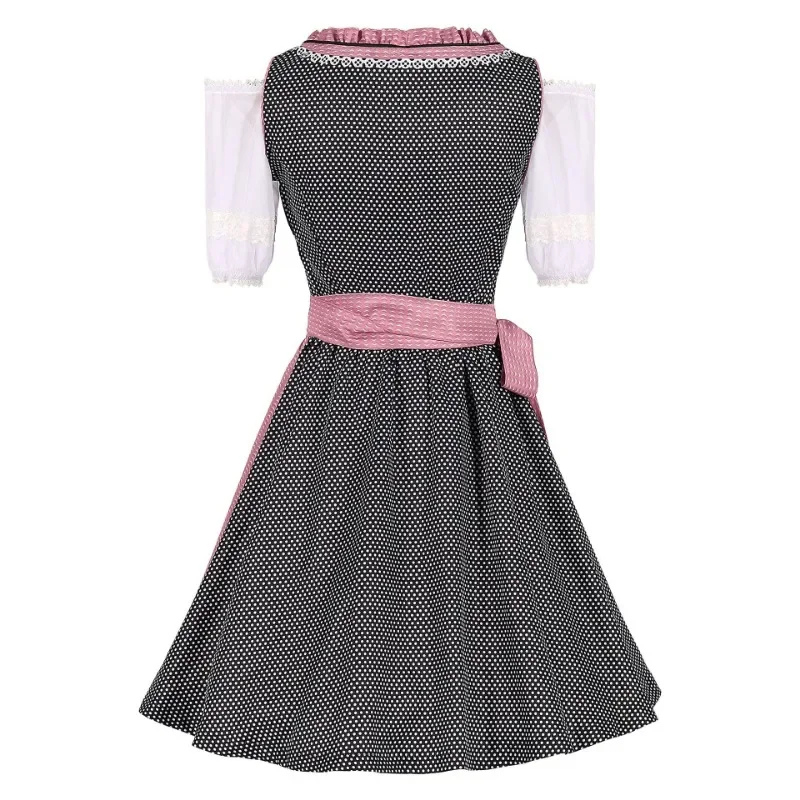 Damen Rosa Oktoberfest Dirndl Kleid 2