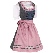 Damen Rosa Oktoberfest Dirndl Kleid 3