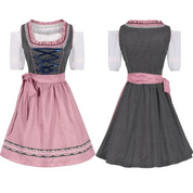 Damen Rosa Oktoberfest Dirndl Kleid 4